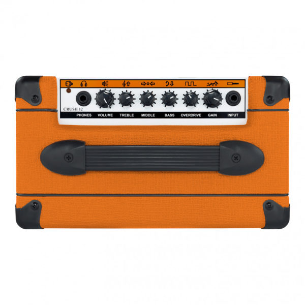 Orange Crush 12 -kitaravahvistimen kontrollit.