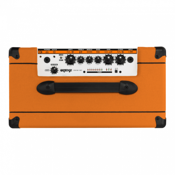 Orange Crush 35RT -kitaravahvistimen kontrollit.