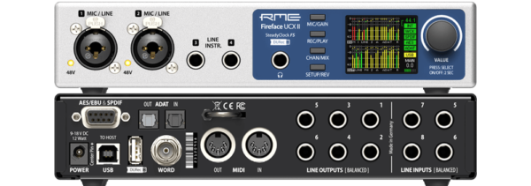 RME Fireface UCX II -äänikortti USB-väylään.