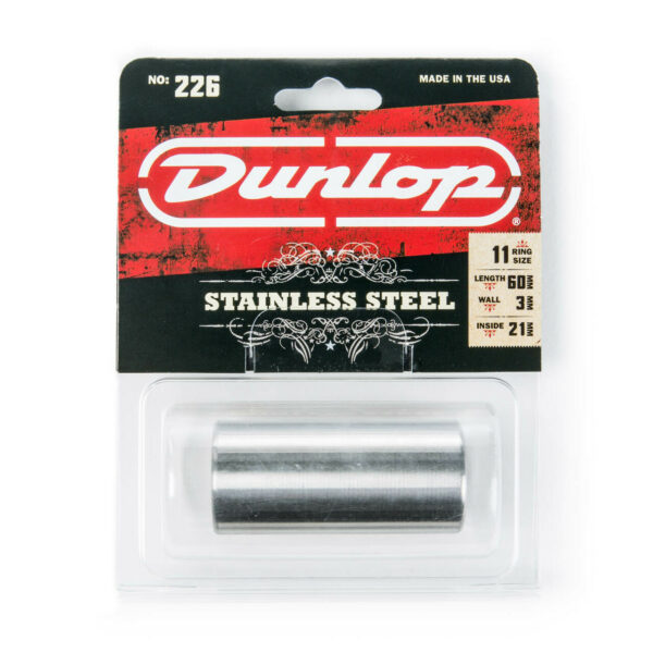 Dunlop Stainless Steel slideputki pakkauksessaan.